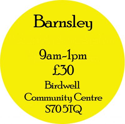 MORNING WORKSHOP SUNDAY 2nd July 9am-1pm- Barnsley- PAY YOUR DEPOSIT NOW!