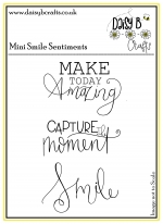 Mini Smile Sentiments Polymer Craft Stamps
