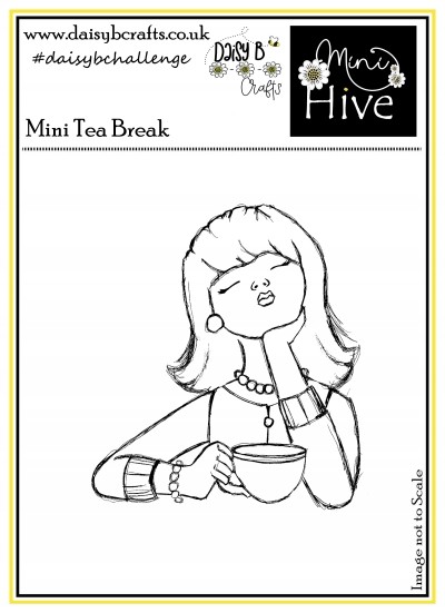 Mini Tea Break Polymer Craft Stamp