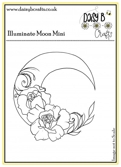 Illuminate Floral Moon Polymer Craft Stamp