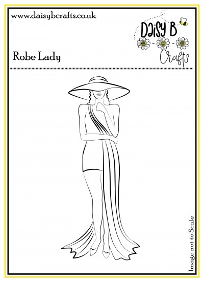 Robe Lady Polymer Craft Stamp