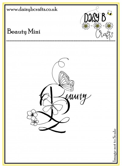 Mini Beauty Sentiment Polymer Craft Stamp