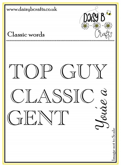 Top Guy Words Polymer Craft Stamps