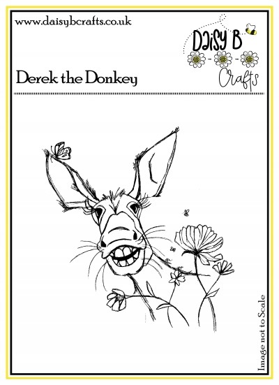 Derek the Donkey Polymer Stamp