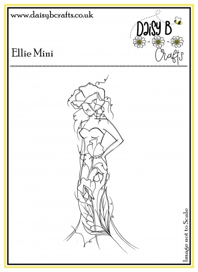 Mini Ellie Lady Polymer Craft Stamp