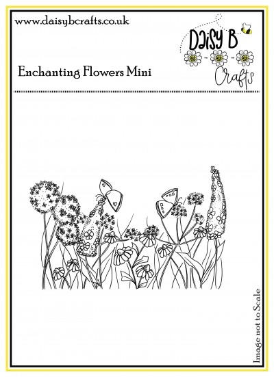 Enchanting Flowers Mini Polymer Craft Stamp