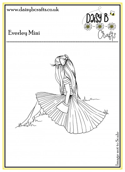 Everley Mini Girl Polymer Craft Stamp