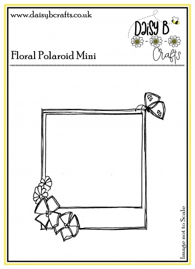 Floral Polaroid Polymer Craft Stamp