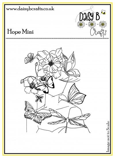 Mini Hope Lady Polymer Craft Stamp