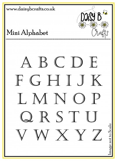 Mini Plainabet Alphabet Polymer Craft Stamps