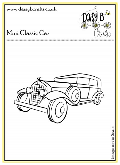 Mini Classic Car Polymer Craft Stamp