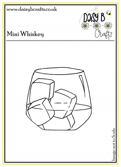mini whiskey polymer craft stamp