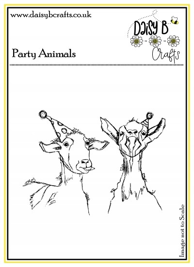 Party Animals Goat Polymer Stamp
