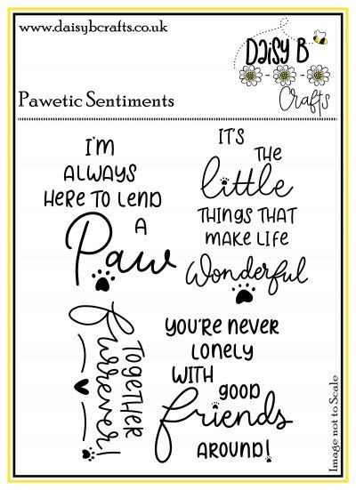 Pawetic Sentiments- Dog sentiment stamps