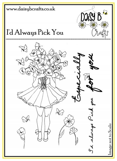 I Would Pick You Polymer Craft Stamp