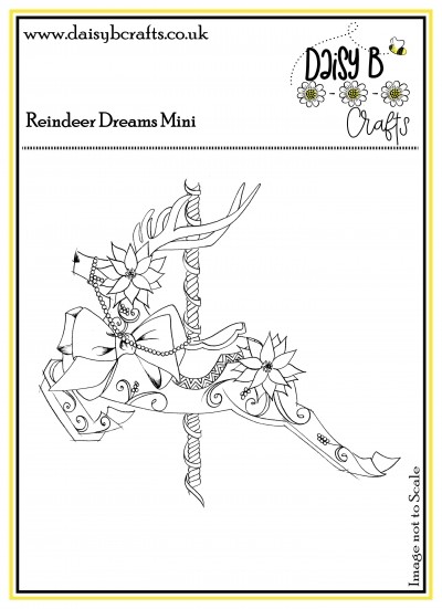 Reindeer Dreams Mini Polymer Craft Stamp
