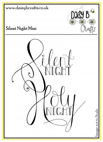 Silent Night Holy Night Mini Polymer Craft Stamp