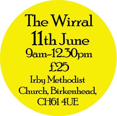 MORNING WORKSHOP SATURDAY 11th June 9am-12.30pm- Wirral- PAY YOUR DEPOSIT NOW!